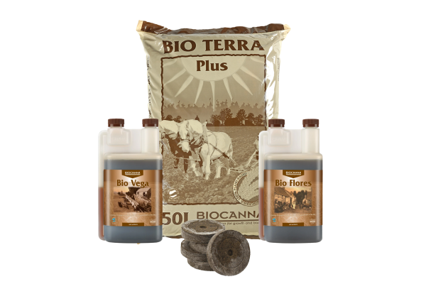 Canna Bio Erde 50L & Dünger Set inkl. Jiffys