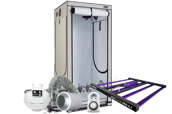 Komplettset Homebox Ambient Q100 & Lumatek Zeus 465W 2.9 / 3.1