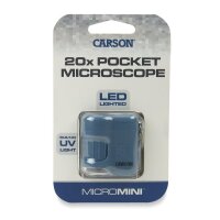 Carson MicroMini 20x LED Taschenmikroskop MM-280g Grün